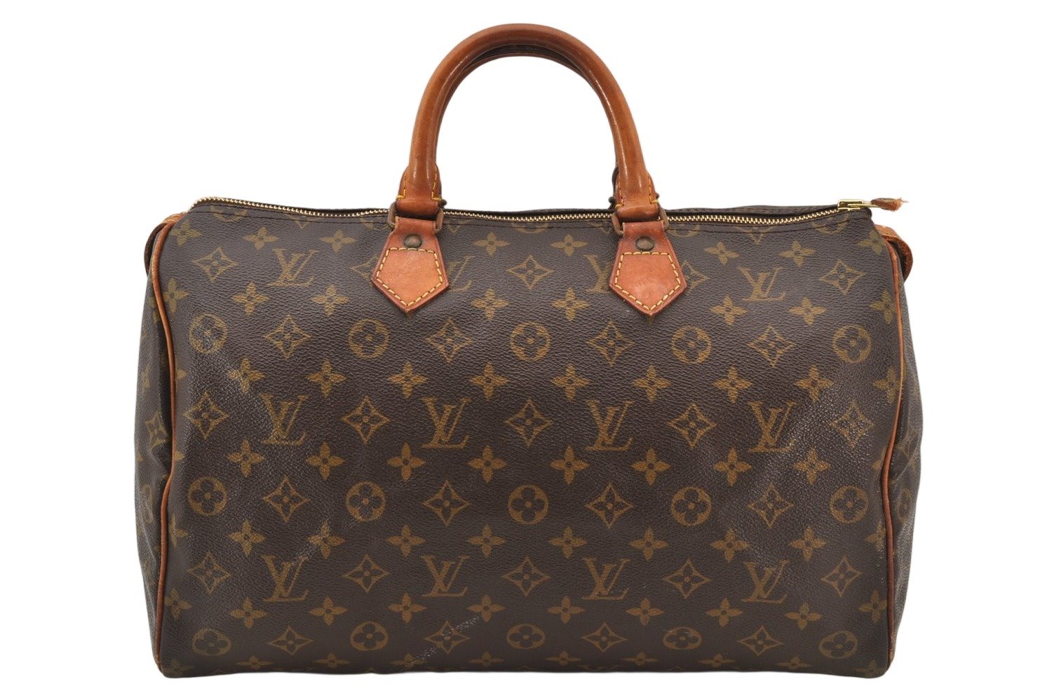 Authentic Louis Vuitton Monogram Speedy 35 Hand Boston Bag Old Model LV 4756K