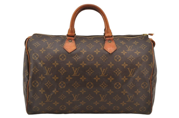 Authentic Louis Vuitton Monogram Speedy 35 Hand Boston Bag Old Model LV 4756K