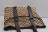 Authentic GUCCI Vintage Shoulder Tote Bag GG Canvas Leather 145971 Brown 4757J