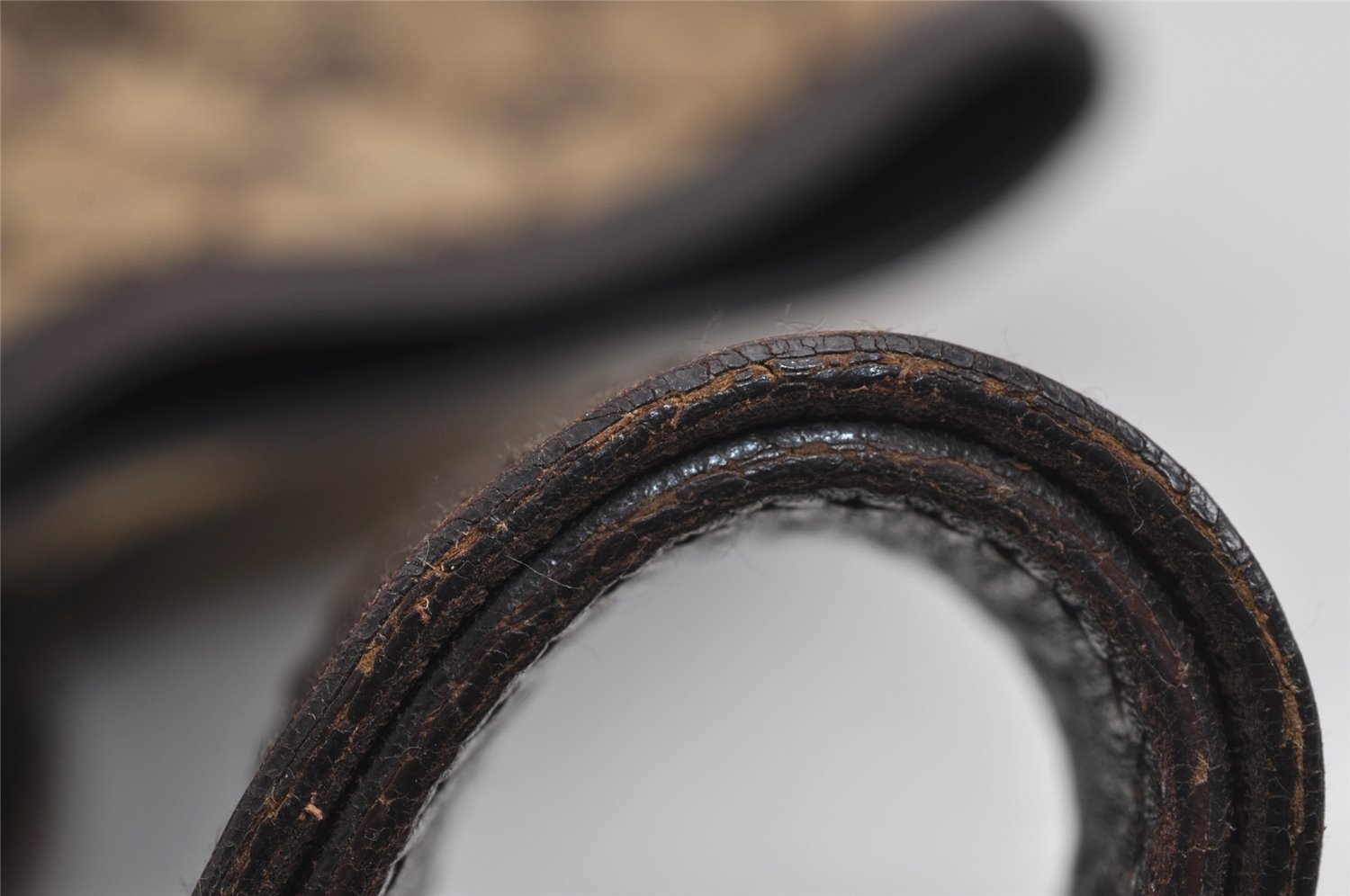 Authentic GUCCI Vintage Shoulder Tote Bag GG Canvas Leather 145971 Brown 4757J