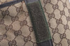 Authentic GUCCI Vintage Shoulder Tote Bag GG Canvas Leather 145971 Brown 4757J