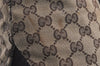 Authentic GUCCI Vintage Shoulder Tote Bag GG Canvas Leather 145971 Brown 4757J