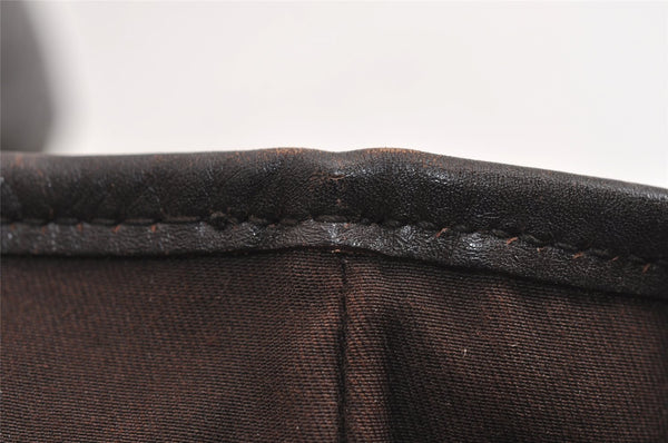 Authentic GUCCI Vintage Shoulder Tote Bag GG Canvas Leather 145971 Brown 4757J