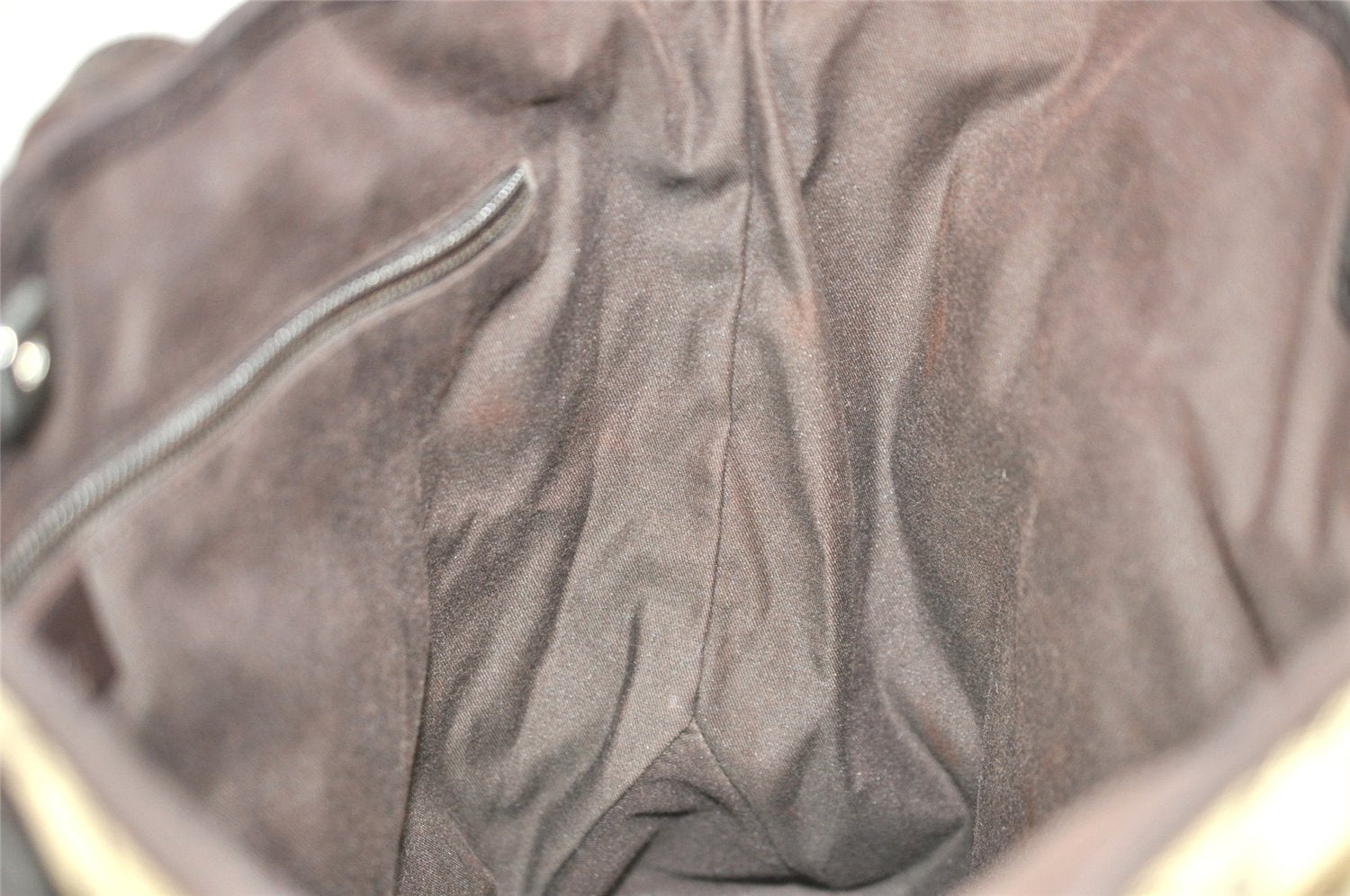 Authentic GUCCI Vintage Shoulder Tote Bag GG Canvas Leather 145971 Brown 4757J