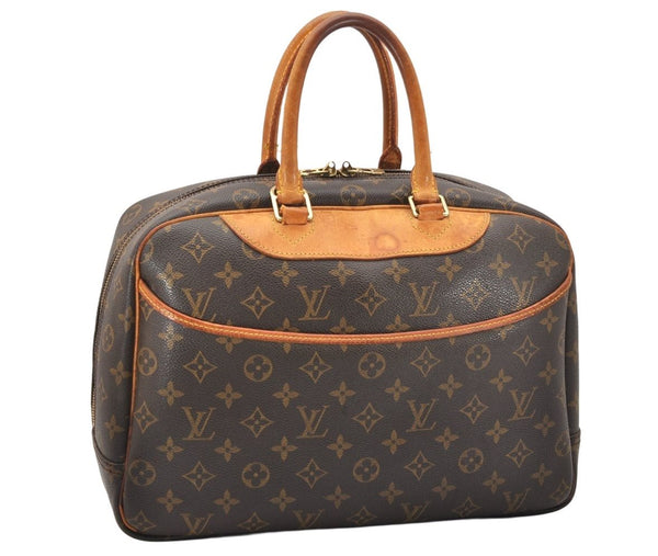 Authentic Louis Vuitton Monogram Deauville Hand Bag M47270 LV 4757K
