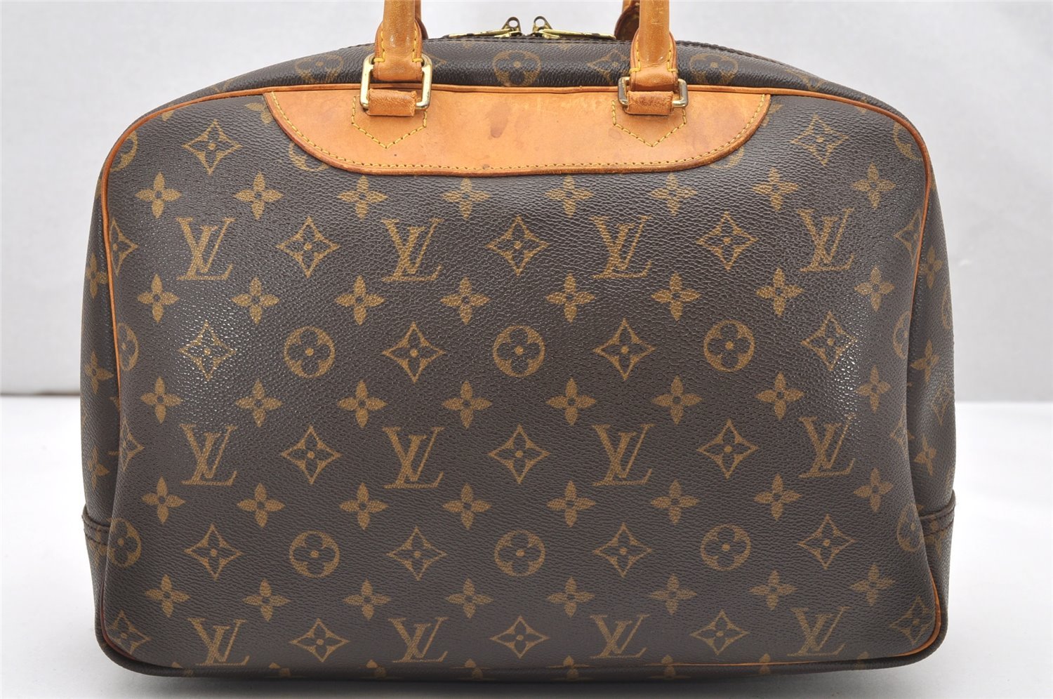Authentic Louis Vuitton Monogram Deauville Hand Bag M47270 LV 4757K