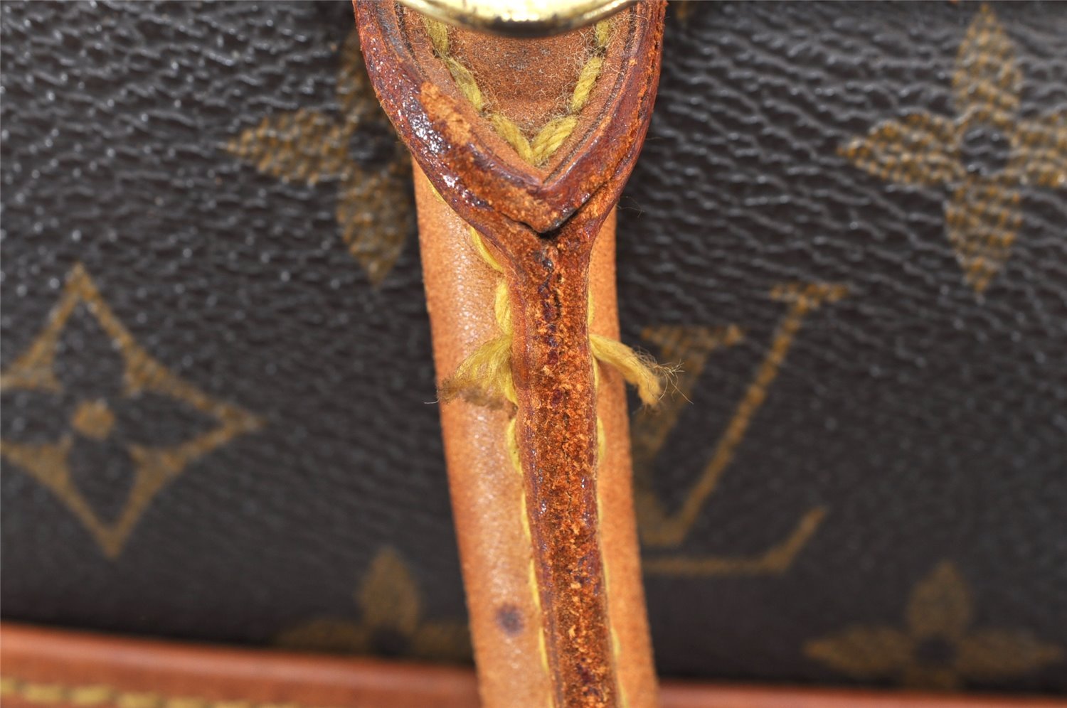 Authentic Louis Vuitton Monogram Deauville Hand Bag M47270 LV 4757K