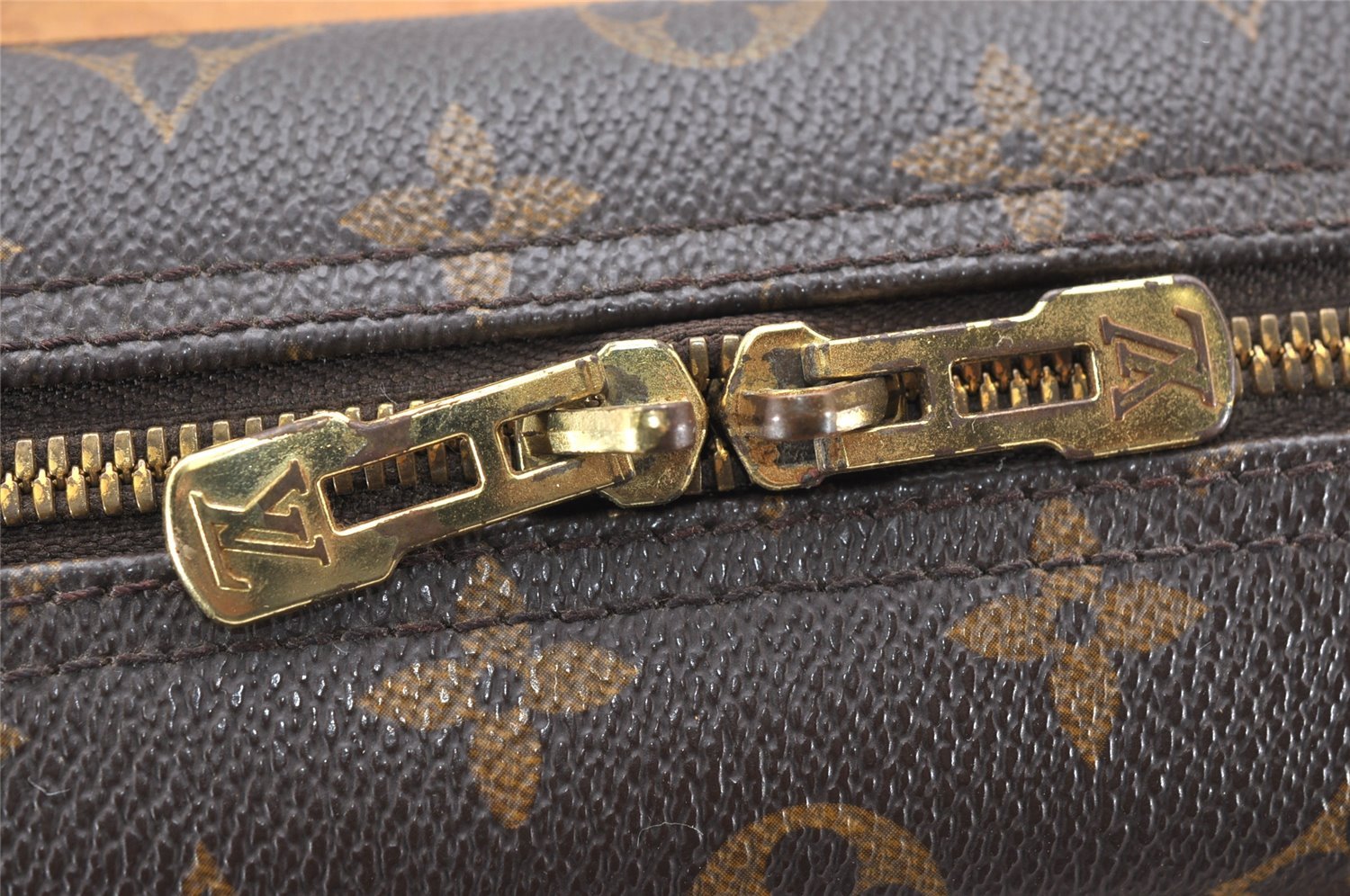 Authentic Louis Vuitton Monogram Deauville Hand Bag M47270 LV 4757K