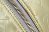 Auth Louis Vuitton Vernis Tompkins Square Hand Bag Light Green M91150 LV 4758I