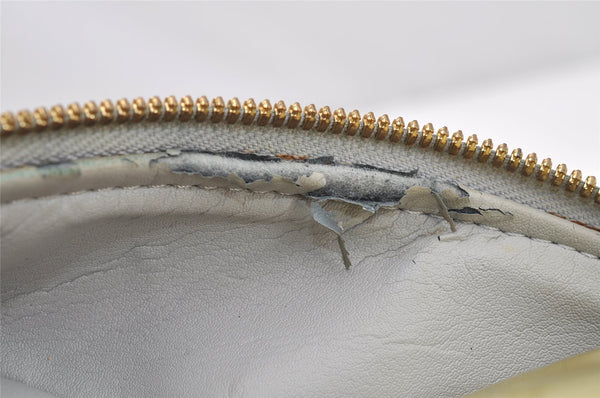 Auth Louis Vuitton Vernis Tompkins Square Hand Bag Light Green M91150 LV 4758I