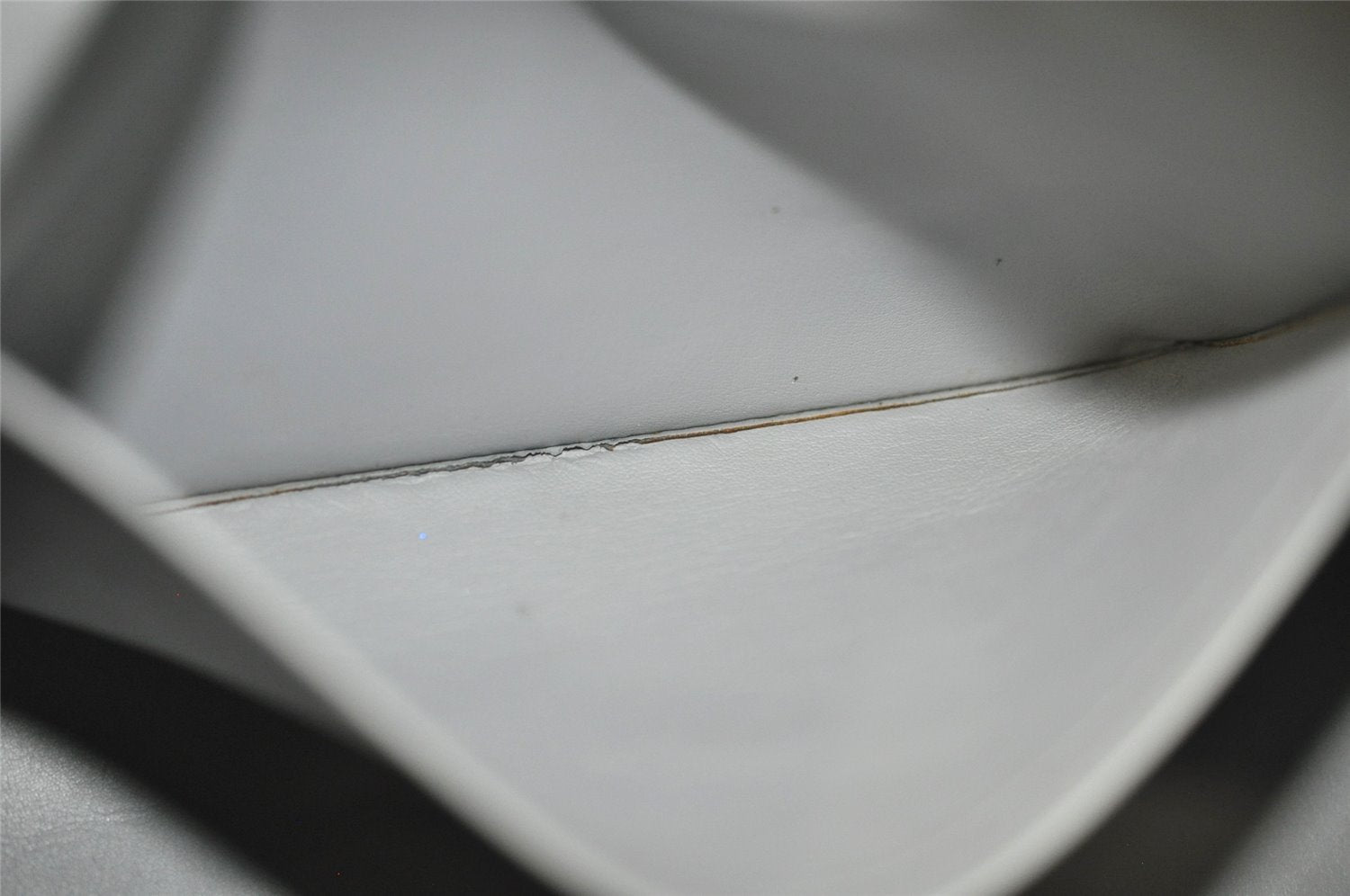 Auth Louis Vuitton Vernis Tompkins Square Hand Bag Light Green M91150 LV 4758I