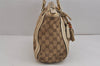 Authentic GUCCI Bamboo Bella 2Way Hand Bag GG Canvas Leather 282300 Brown 4758J