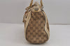 Authentic GUCCI Bamboo Bella 2Way Hand Bag GG Canvas Leather 282300 Brown 4758J