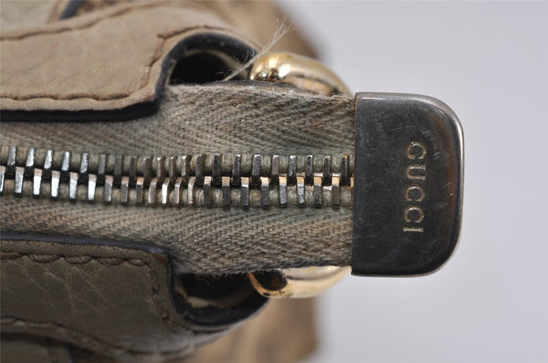 Authentic GUCCI Bamboo Bella 2Way Hand Bag GG Canvas Leather 282300 Brown 4758J