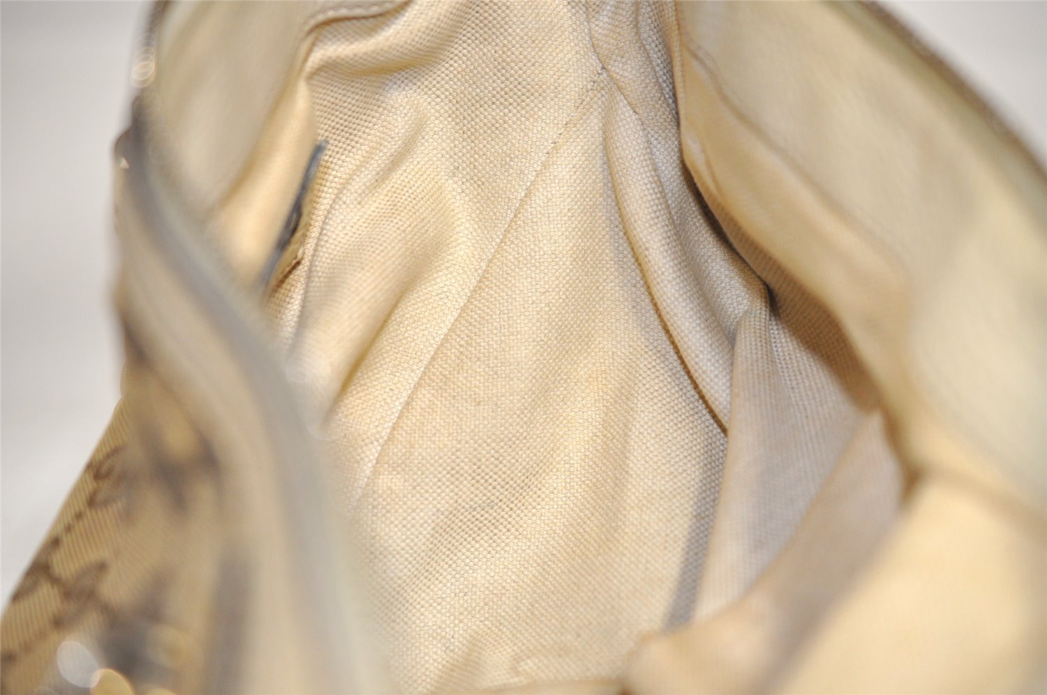 Authentic GUCCI Bamboo Bella 2Way Hand Bag GG Canvas Leather 282300 Brown 4758J