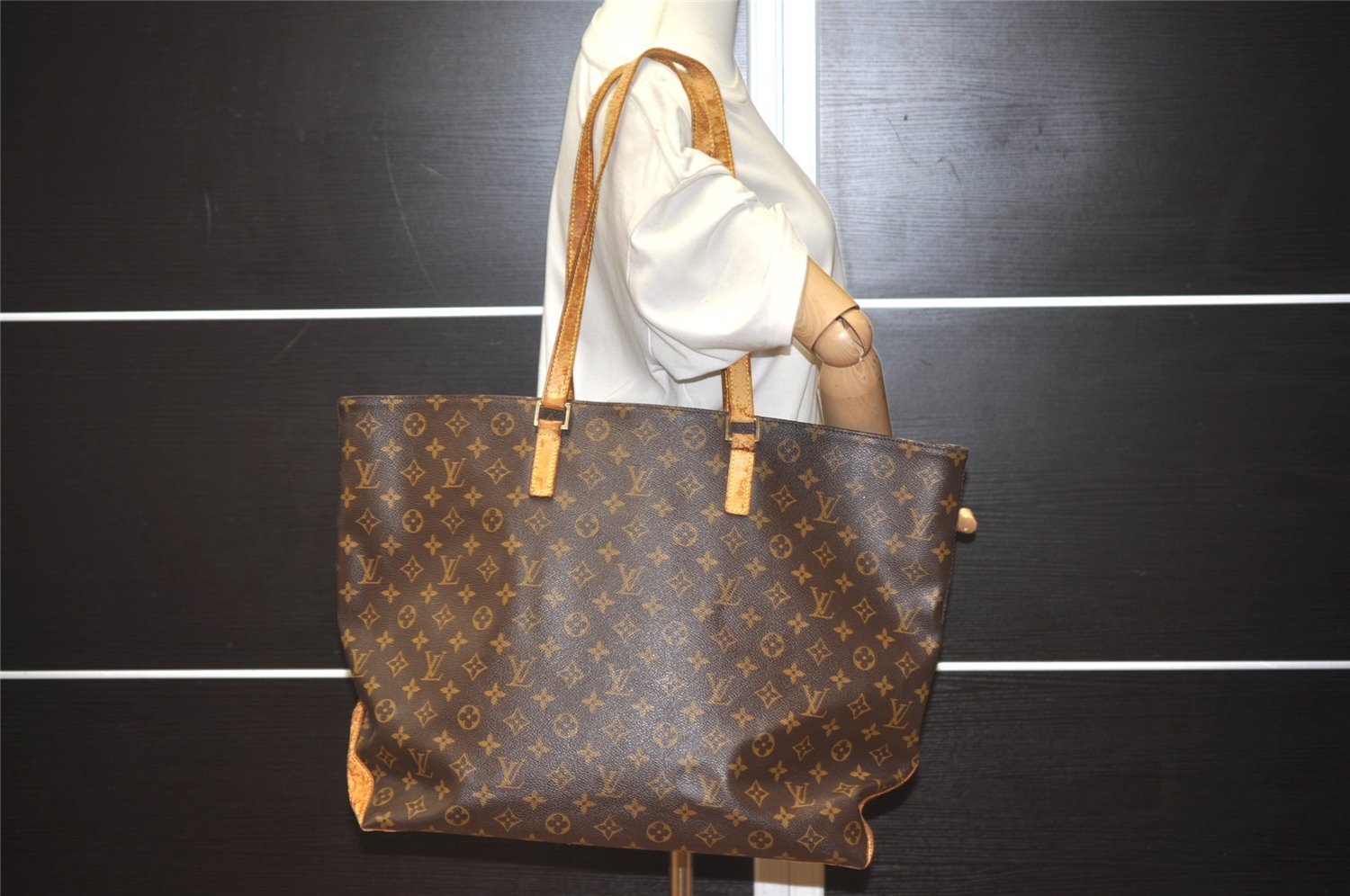 Authentic Louis Vuitton Monogram Cabas Alto Shoulder Tote Bag M51152 LV 4759I