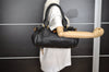 Authentic Chloe Paddington Vintage Leather Shoulder Hand Bag Black 4761I