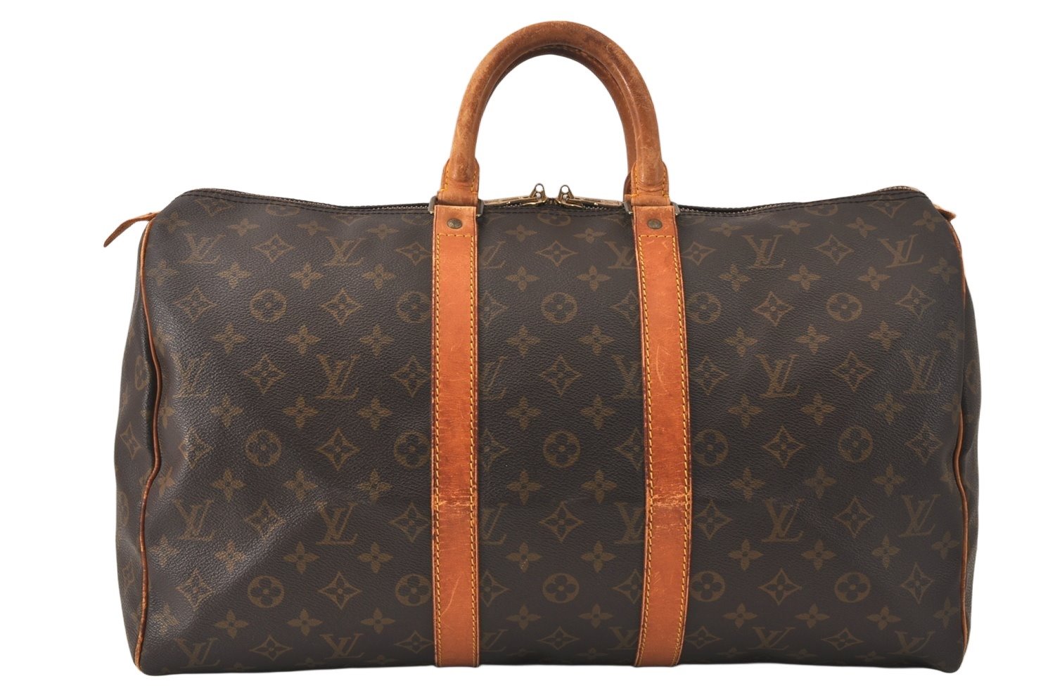 Authentic Louis Vuitton Monogram Keepall 45 Travel Boston Bag M41428 LV 4762K