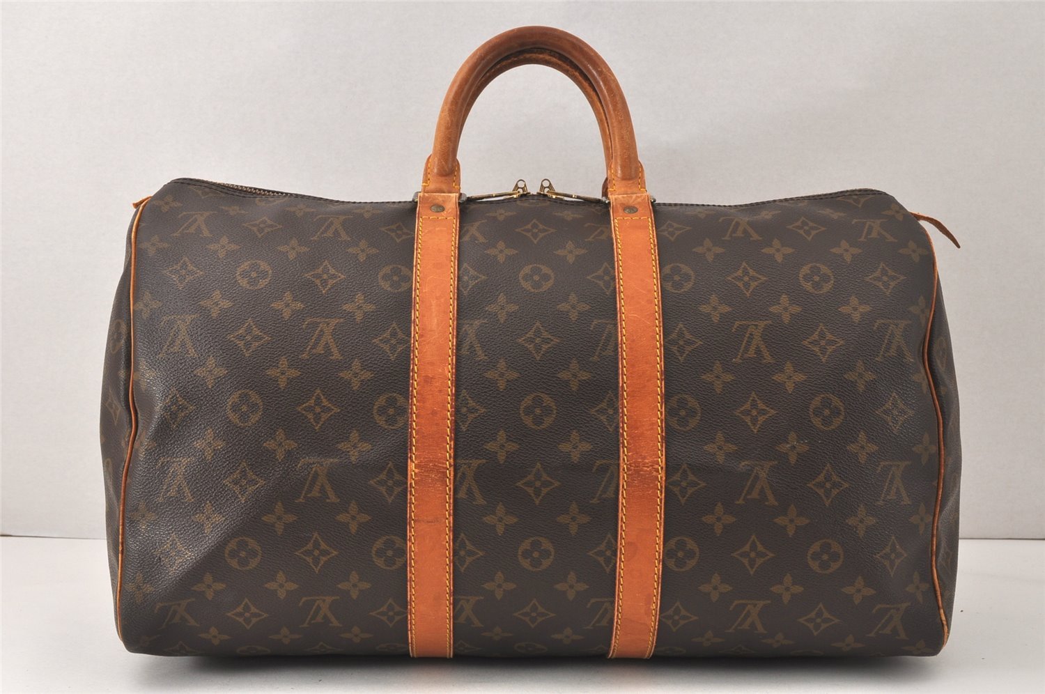 Authentic Louis Vuitton Monogram Keepall 45 Travel Boston Bag M41428 LV 4762K