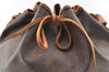 Authentic Louis Vuitton Monogram Petit Noe Drawstring Bag Old Model LV 4763I