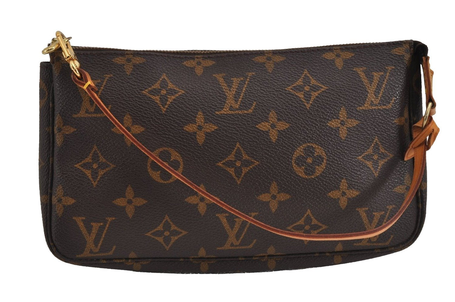 Authentic Louis Vuitton Monogram Pochette Accessoires Pouch M51980 LV 4763J