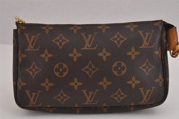 Authentic Louis Vuitton Monogram Pochette Accessoires Pouch M51980 LV 4763J