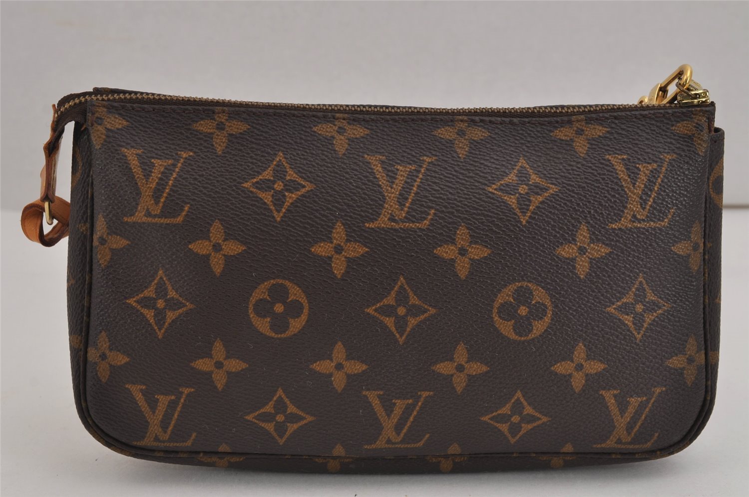 Authentic Louis Vuitton Monogram Pochette Accessoires Pouch M51980 LV 4763J
