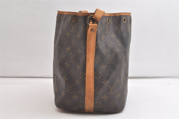 Authentic Louis Vuitton Monogram Petit Noe M42226 Shoulder Drawstring Bag 4763K