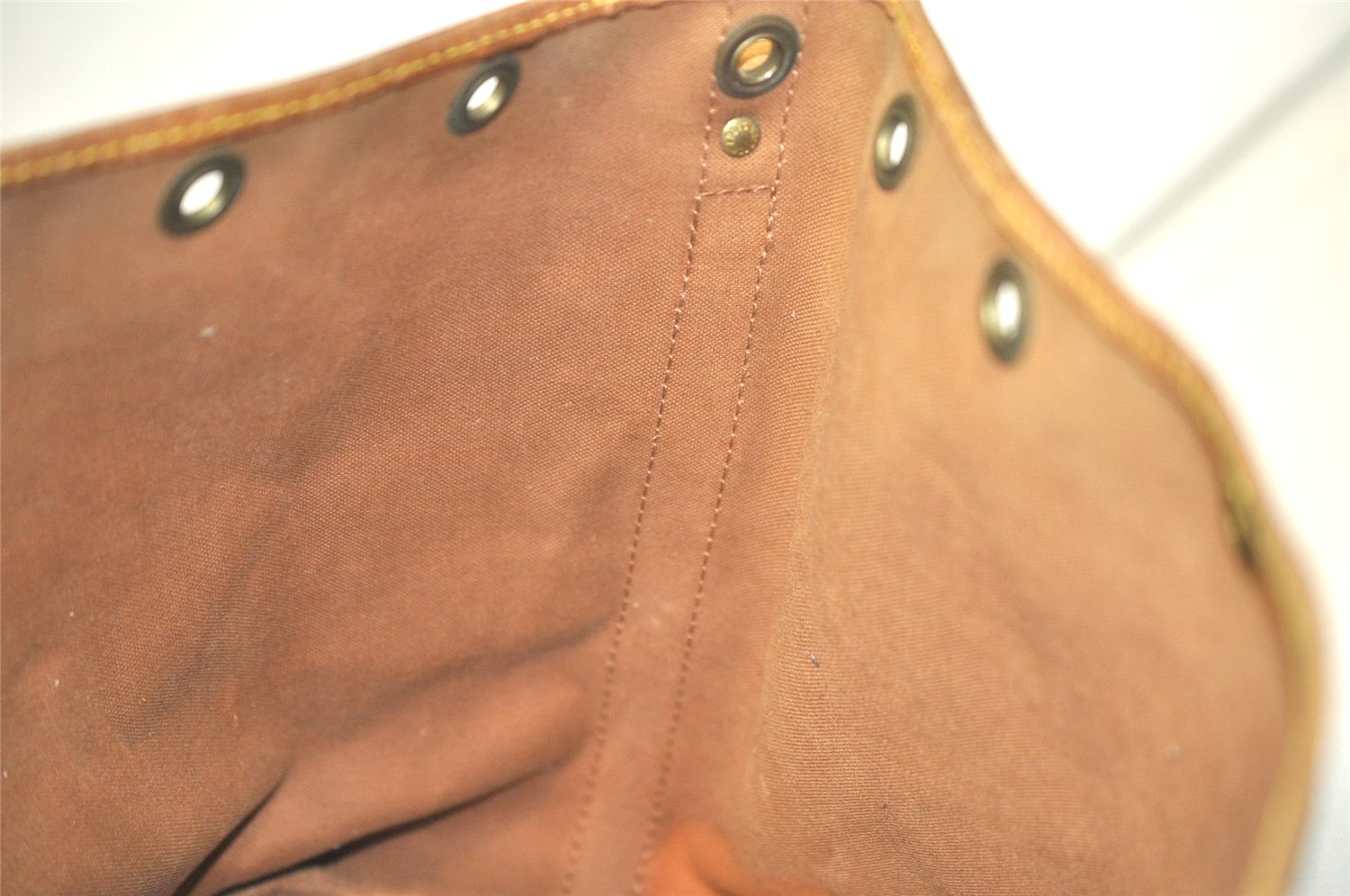 Authentic Louis Vuitton Monogram Petit Noe M42226 Shoulder Drawstring Bag 4763K