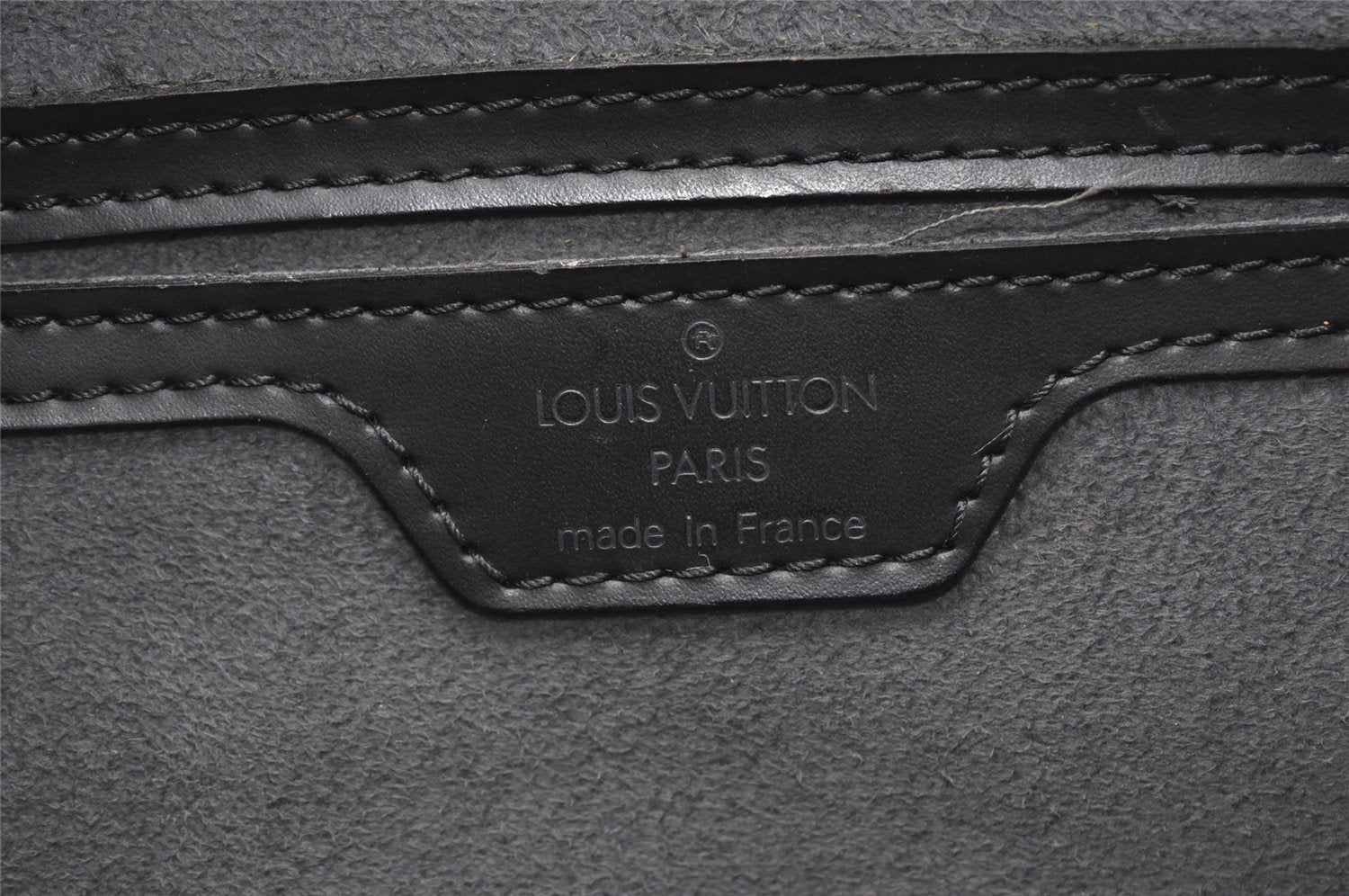 Authentic Louis Vuitton Epi Soufflot Black Hand Bag M52222 LV 4764I