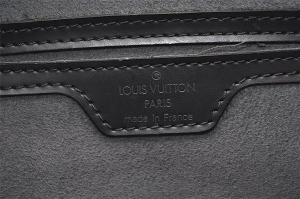 Authentic Louis Vuitton Epi Soufflot Black Hand Bag M52222 LV 4764I