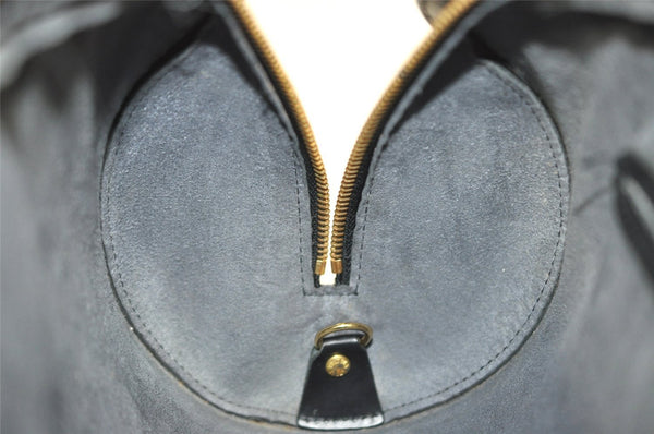 Authentic Louis Vuitton Epi Soufflot Black Hand Bag M52222 LV 4764I