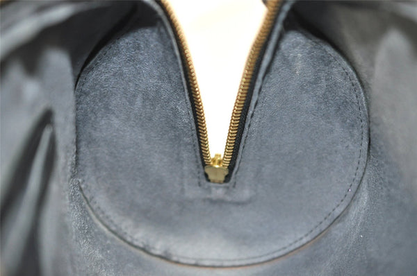 Authentic Louis Vuitton Epi Soufflot Black Hand Bag M52222 LV 4764I