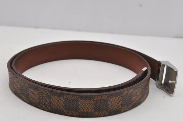 Authentic Louis Vuitton Damier Ceinture Carre Belt 100cm 39.4" M6803 LV 4764J