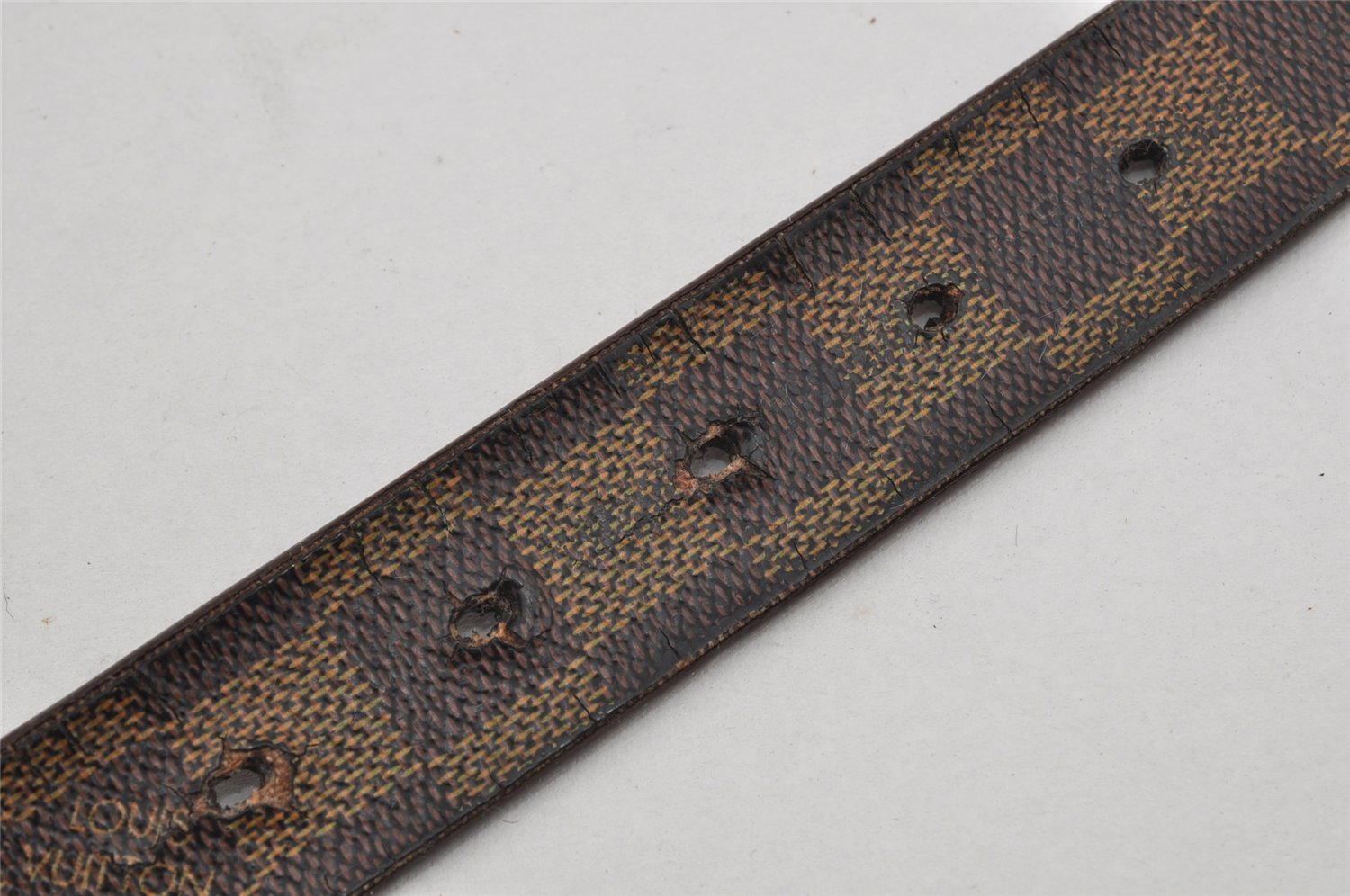 Authentic Louis Vuitton Damier Ceinture Carre Belt 100cm 39.4