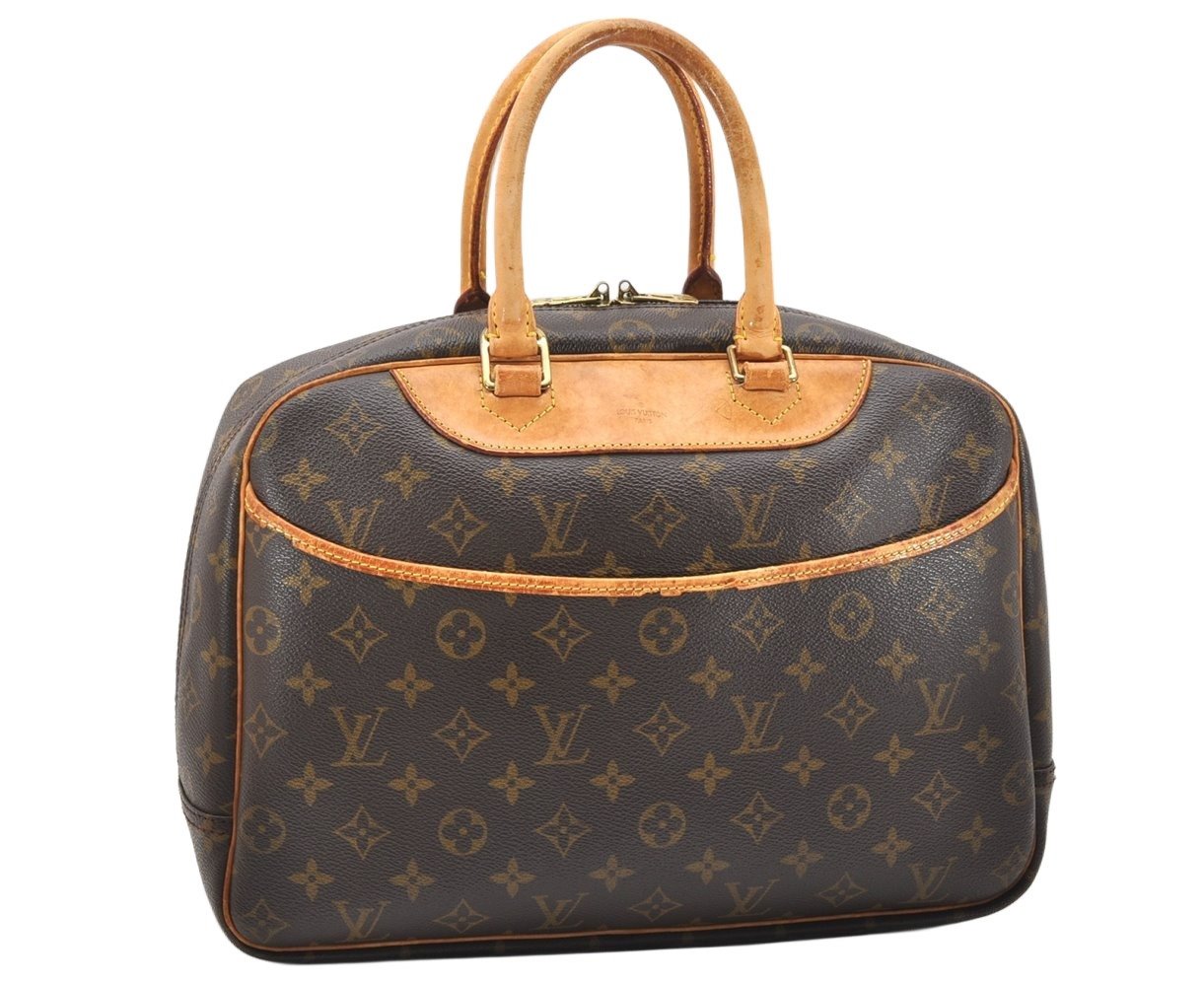Authentic Louis Vuitton Monogram Deauville Hand Bag M47270 LV 4765K
