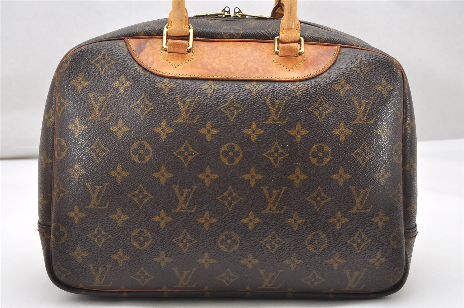 Authentic Louis Vuitton Monogram Deauville Hand Bag M47270 LV 4765K