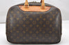 Authentic Louis Vuitton Monogram Deauville Hand Bag M47270 LV 4765K