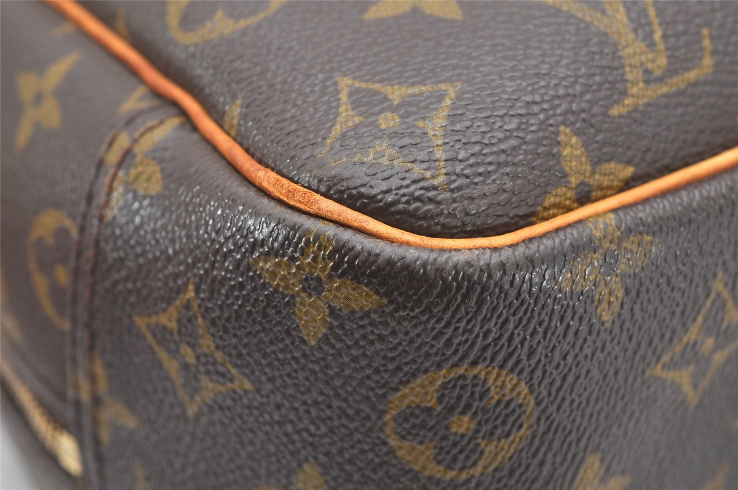 Authentic Louis Vuitton Monogram Deauville Hand Bag M47270 LV 4765K