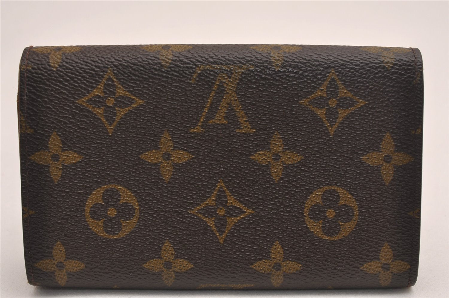 Auth Louis Vuitton Monogram Porte Monnaie Billets Tresor Wallet M61730 LV 4766J