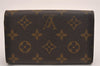 Auth Louis Vuitton Monogram Porte Monnaie Billets Tresor Wallet M61730 LV 4766J
