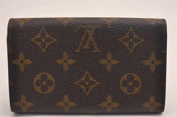 Auth Louis Vuitton Monogram Porte Monnaie Billets Tresor Wallet M61730 LV 4766J