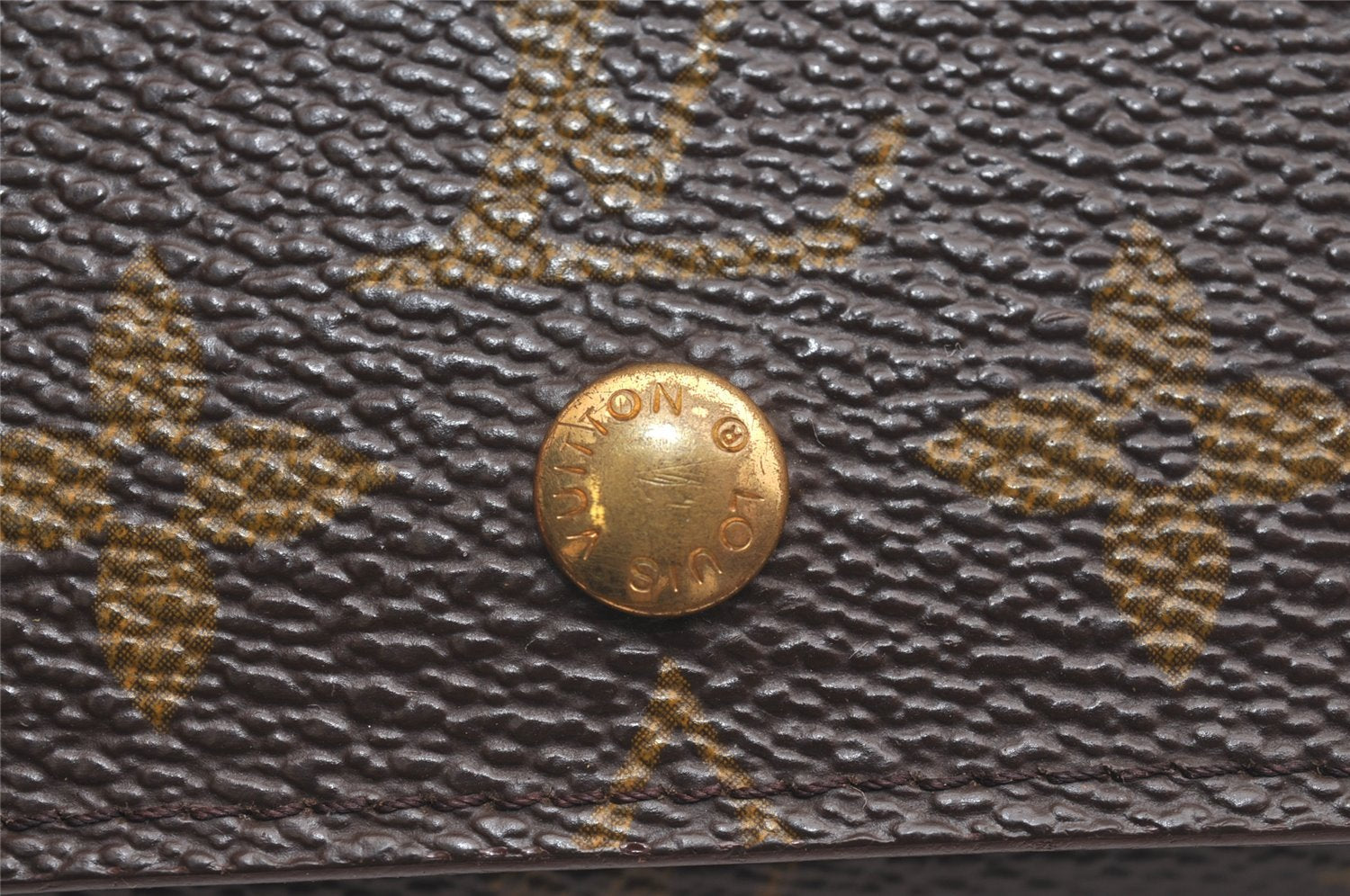 Auth Louis Vuitton Monogram Porte Monnaie Billets Tresor Wallet M61730 LV 4766J