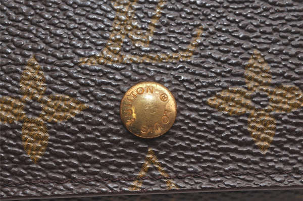 Auth Louis Vuitton Monogram Porte Monnaie Billets Tresor Wallet M61730 LV 4766J