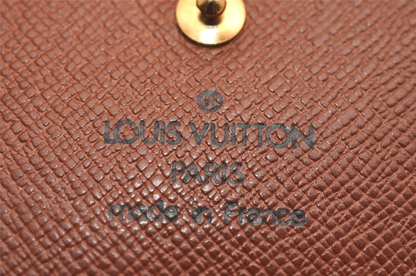 Auth Louis Vuitton Monogram Porte Monnaie Billets Tresor Wallet M61730 LV 4766J