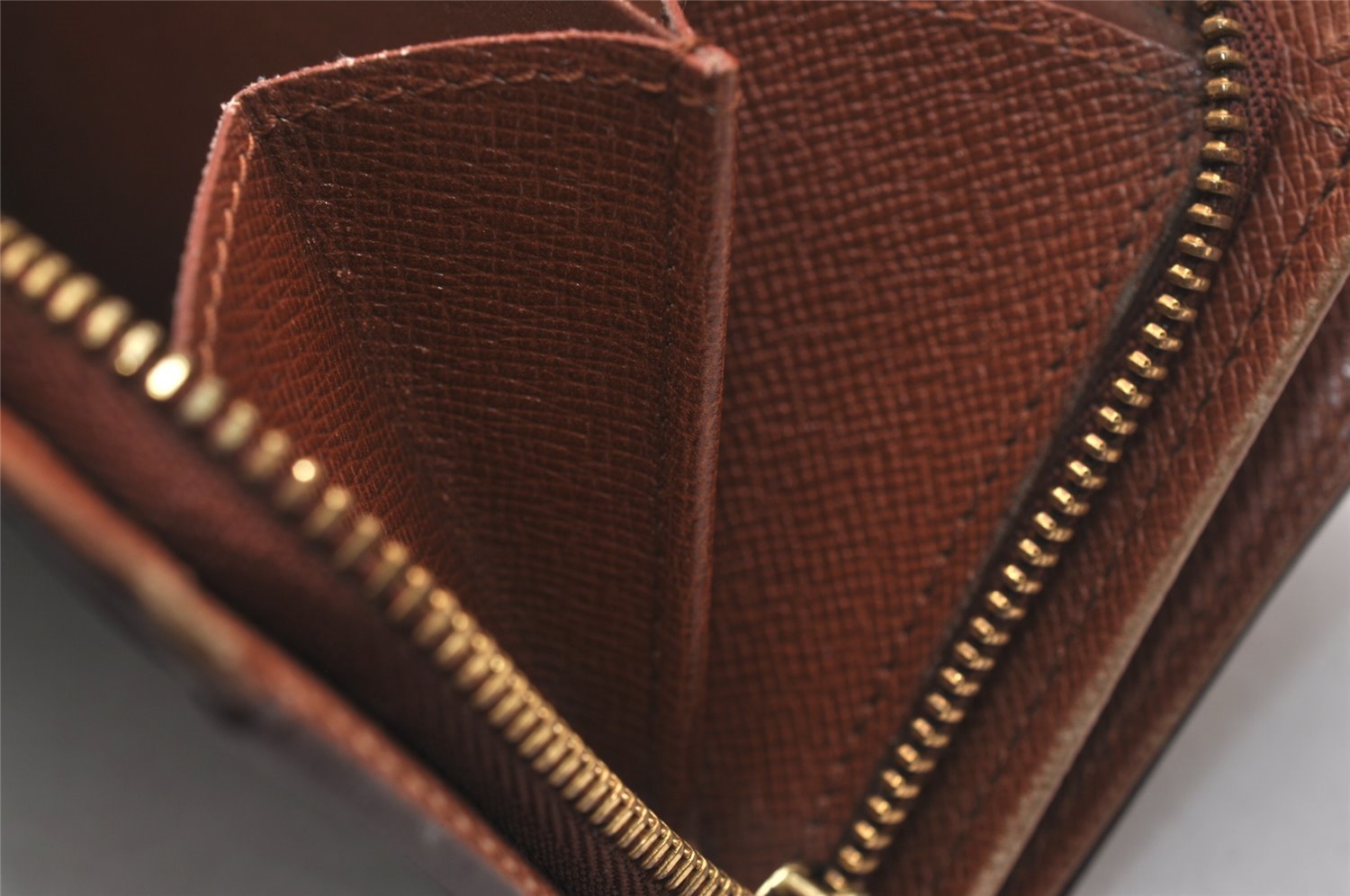 Auth Louis Vuitton Monogram Porte Monnaie Billets Tresor Wallet M61730 LV 4766J