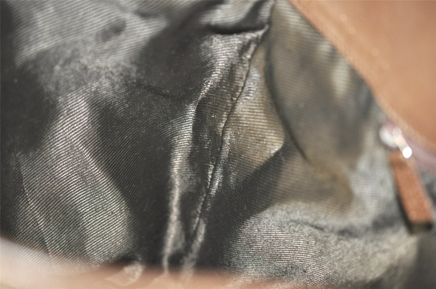 Authentic GUCCI Shoulder Tote Bag GG Canvas Leather 0021098 Brown Junk 4767I