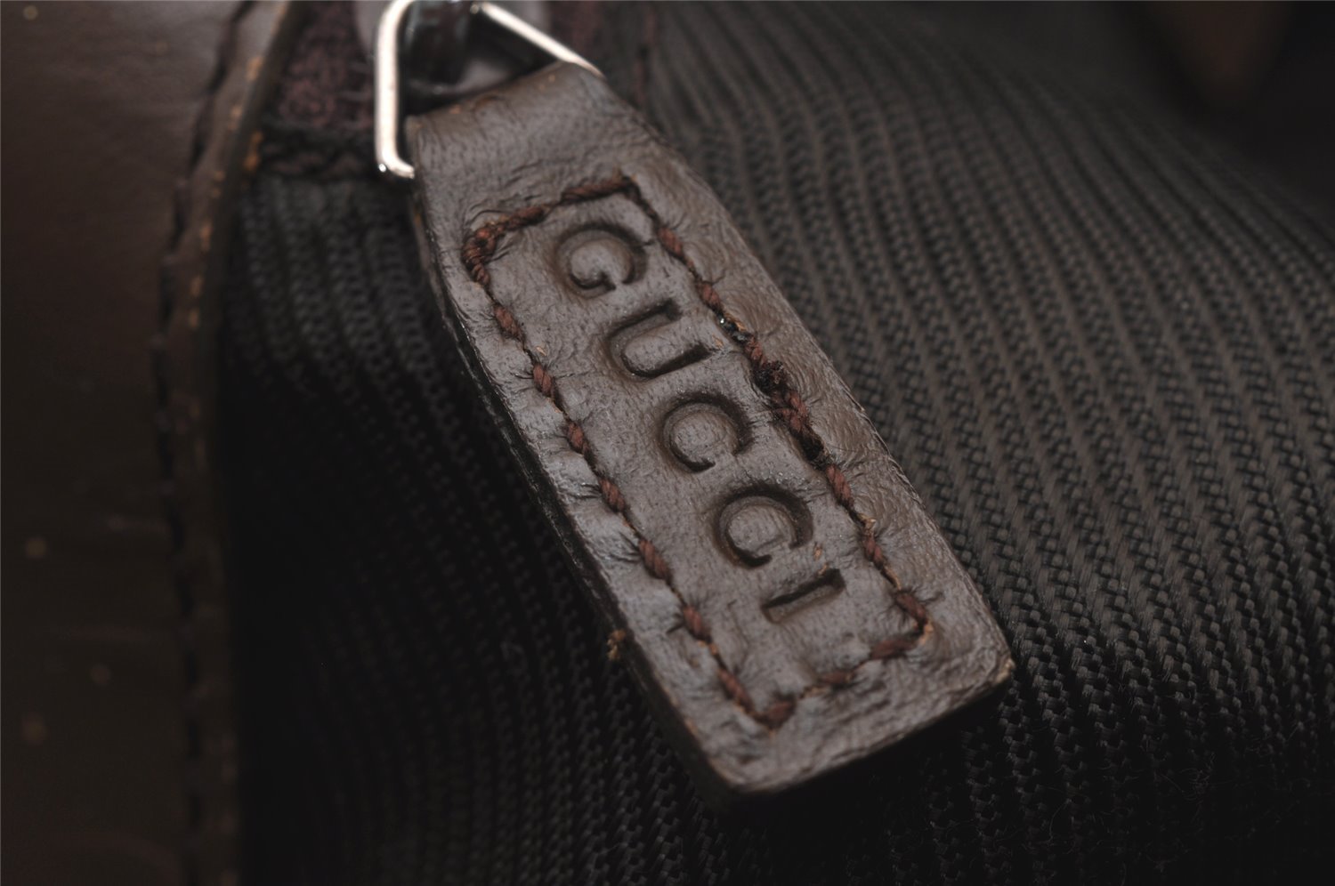 Authentic GUCCI Shoulder Tote Bag GG Canvas Leather 0021098 Brown Junk 4767I