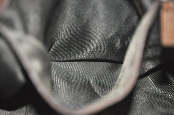 Authentic GUCCI Shoulder Tote Bag GG Canvas Leather 0021098 Brown Junk 4767I