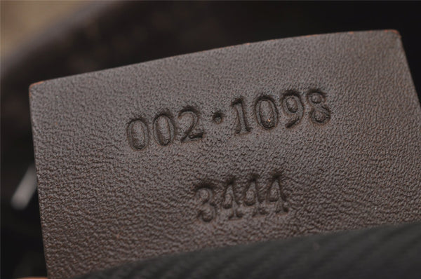 Authentic GUCCI Shoulder Tote Bag GG Canvas Leather 0021098 Brown Junk 4767I